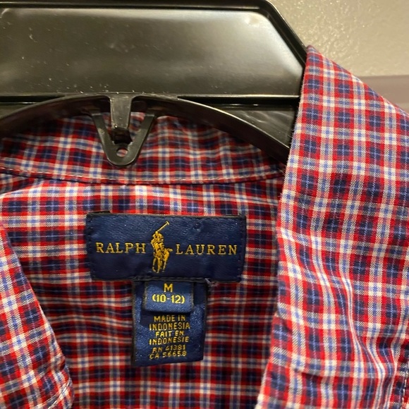 Ralph Lauren button down shirt, boys, EUC - Picture 3 of 4